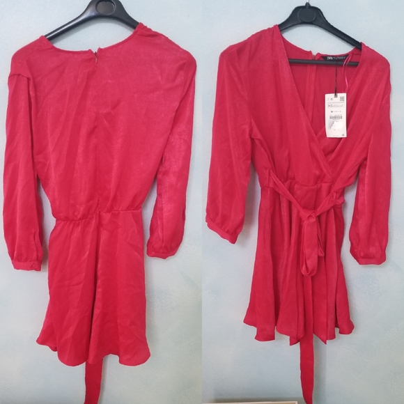 🔥Last 1🔥ZARA Satin belted playsuit - Picture 11 of 12